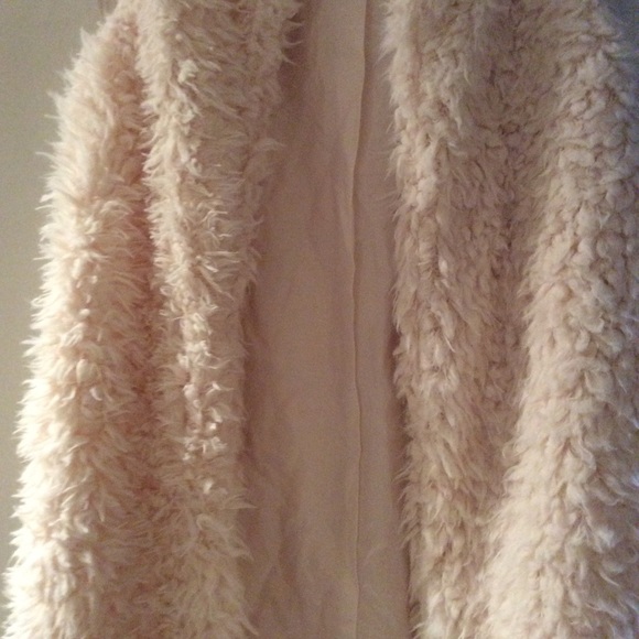 Boho People Long Faux Fur Vest SZ M NEW - Picture 6 of 6